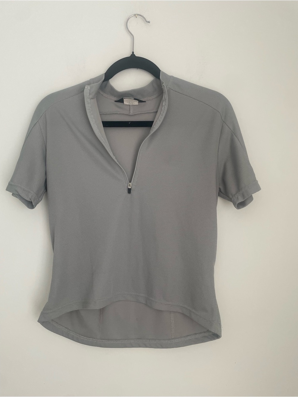 Bellwether Gray Short Sleeve Zip-Front Cycling Jersey